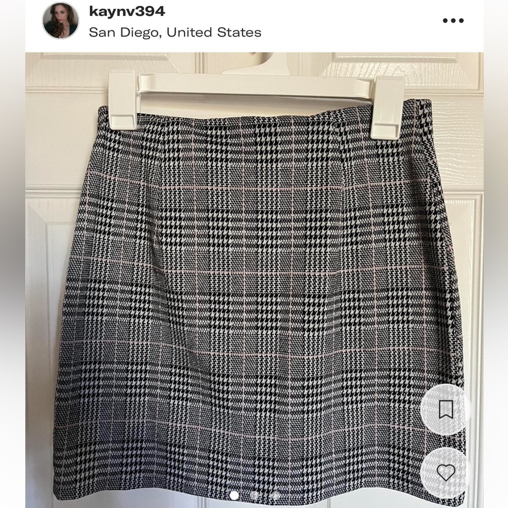 Preppy plaid skirt